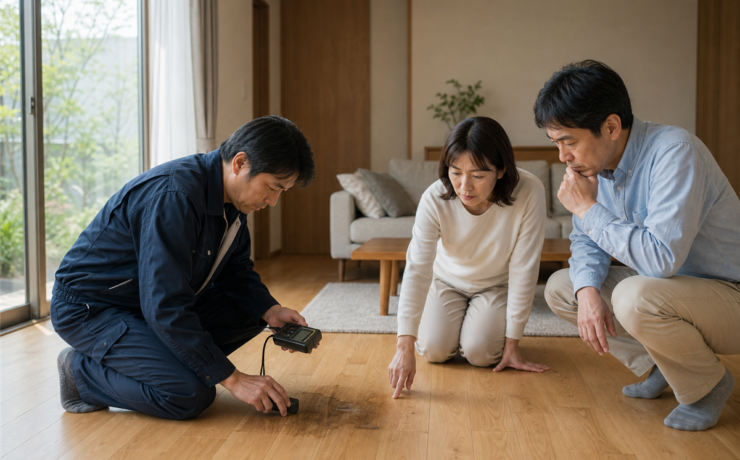 フローリングの黒ずみ・変色は補修できる？汚れ・染み・張り替えの判断