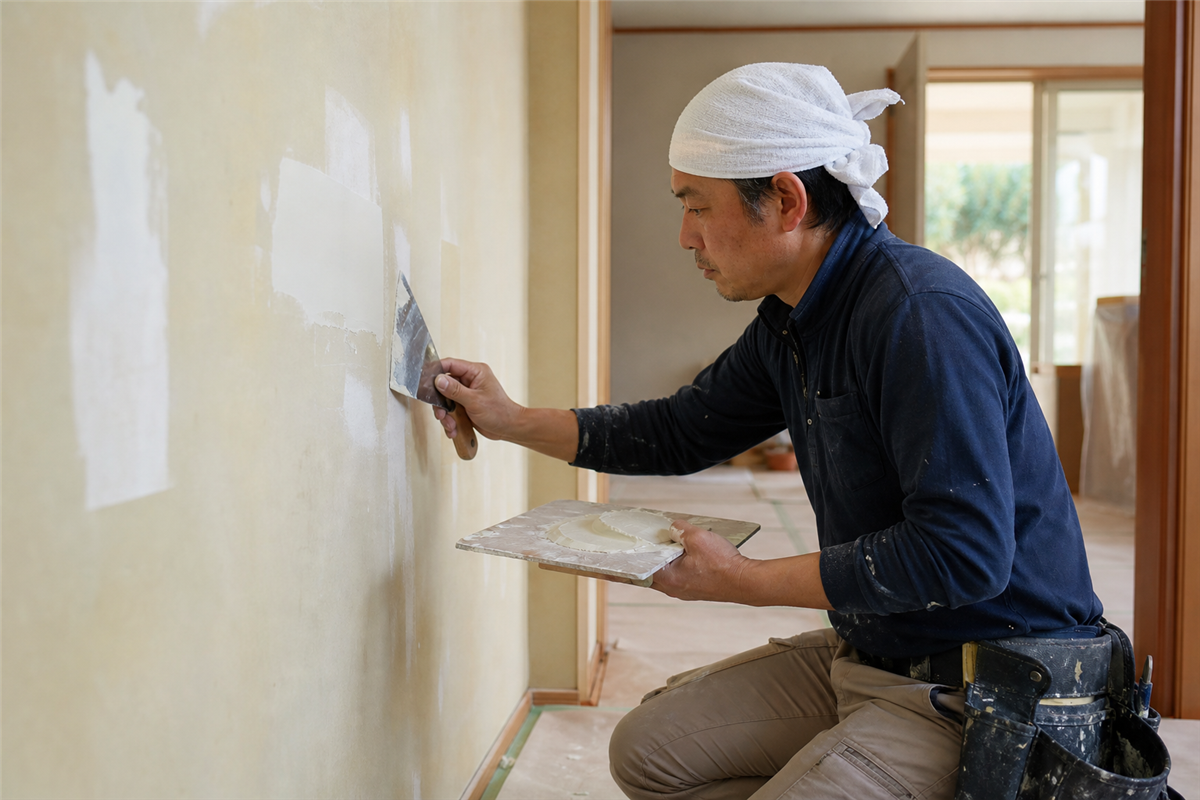 壁紙の継ぎ目まで計画する